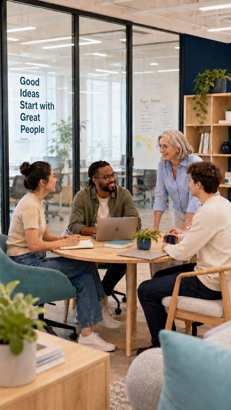 Reunión de equipo con foco en estrategia